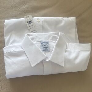 Brooks Brothers Men's Classic White Dress Shirt New With Tags!!